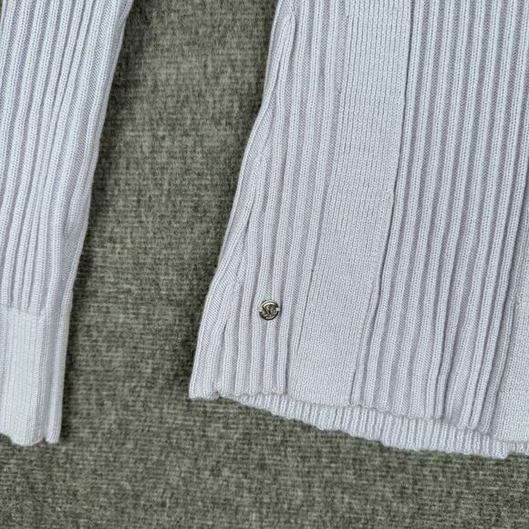 Lululemon Serene Merino Wool Sweater Women's 2 Purple Pullover Ribbed Stretch - Picture 6 of 9
